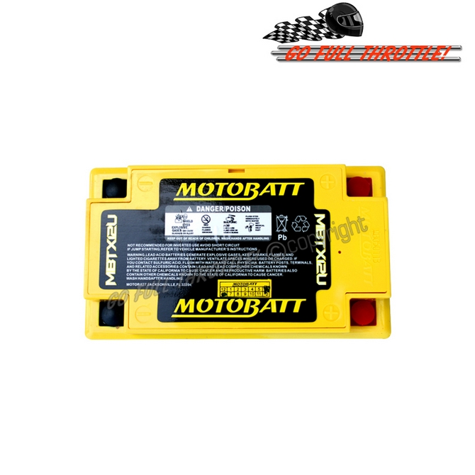 MotoBatt Motobatt Sealed Battery Fits Piaggio X9 250 Evolution MBTX12U 2004-2006 