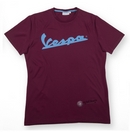 Vespa Logo Mens Burgundy T-Shirt  - 606229